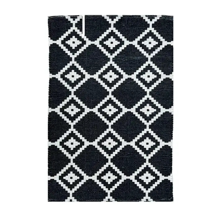 Printed Vintage Dhurrie Carpet 2x3 Feet - Colorful Design