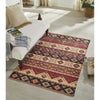 Multicolor Printed Vintage Dhurrie Carpet Rug Runner Floor Mat for Living Room & Bedroom - 3.5x5.5 Feet