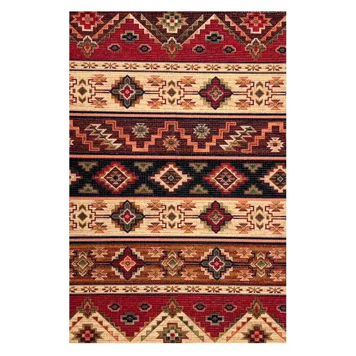 Multicolor Printed Vintage Dhurrie Carpet Rug Runner Floor Mat for Living Room & Bedroom - 3.5x5.5 Feet