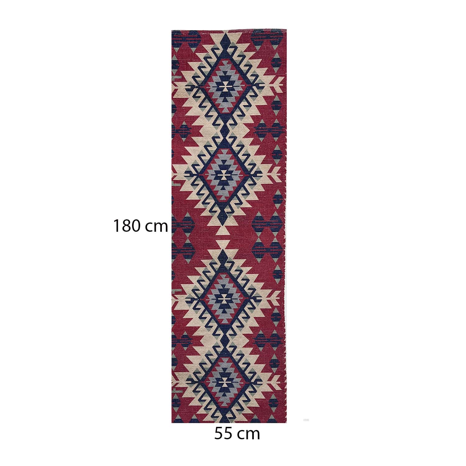 Mona B Printed Vintage Dhurrie Carpet Rug Runner for Living Room Bedroom: 1.83 X 6 Feet Multi Color - PR-100 (2272) - Floor Covering by Mona-B - EOSS, Shop1999, Shop2999, Shop3999