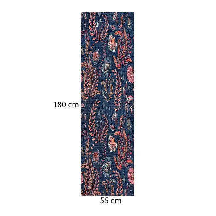 Printed Dhurrie Carpet Rug Runner : 1.83 X 6 Feet Multi Color Floor Mat for Living Room & Bedroom
