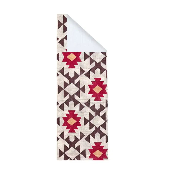 Printed Vintage Dhurrie Runner Carpet - 1.83 X 6 Feet Multi Color Floor Mat