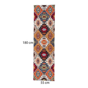 Mona B Printed Vintage Dhurrie Carpet Rug Runner for Living Room Bedroom: 1.83 X 6 Feet Multi Color - PR-116 (2272) - Floor Covering by Mona-B - EOSS, Shop1999, Shop2999, Shop3999