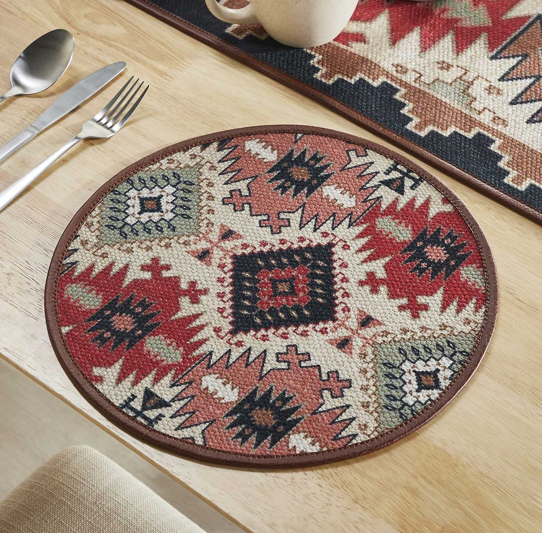 Mona B Set of 2 Printed Placemats, 13 INCH Round, Best for Bed-Side Table/Center Table, Dining Table/Shelves - PP-112 - Placemat by Mona-B - Shop1999, Shop2999, Shop3999