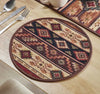 Mona B - Set of 2 Printed Placemats, 13 INCH Round, Best for Bed-Side Table/Center Table, Dining Table/Shelves - PP-113