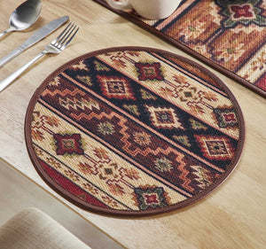 Mona-B Placemat Mona B Set of 2 Printed Placemats, 13 INCH Round, Best for Bed-Side Table/Center Table, Dining Table/Shelves - PP-113