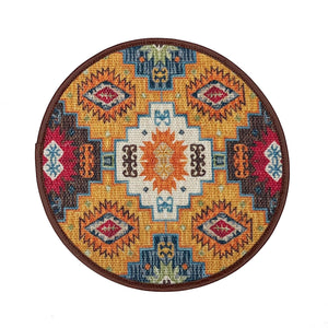 Mona-B Placemat Mona B Set of 2 Printed Placemats, 13 INCH Round, Best for Bed-Side Table/Center Table, Dining Table/Shelves - PP-116