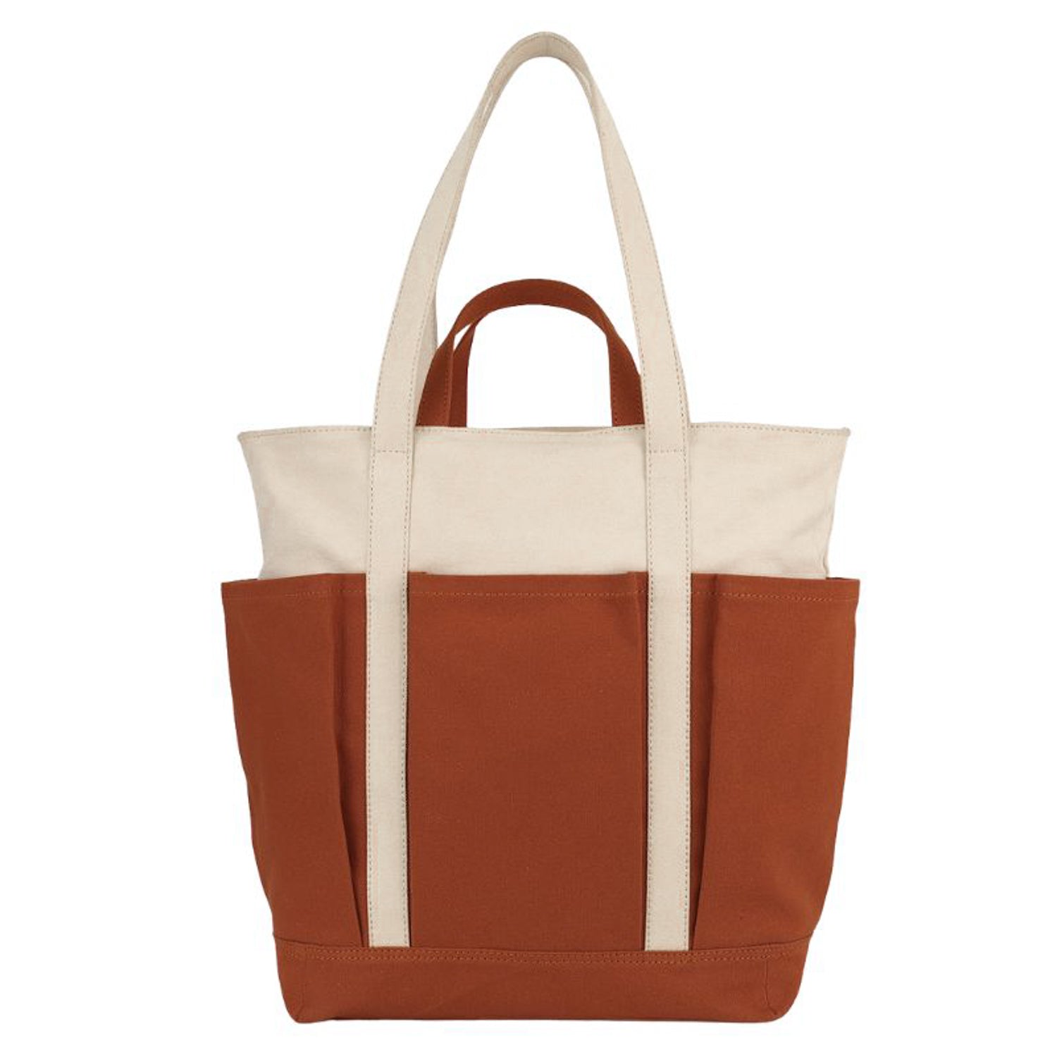 The Verde Panel Tote: Rust