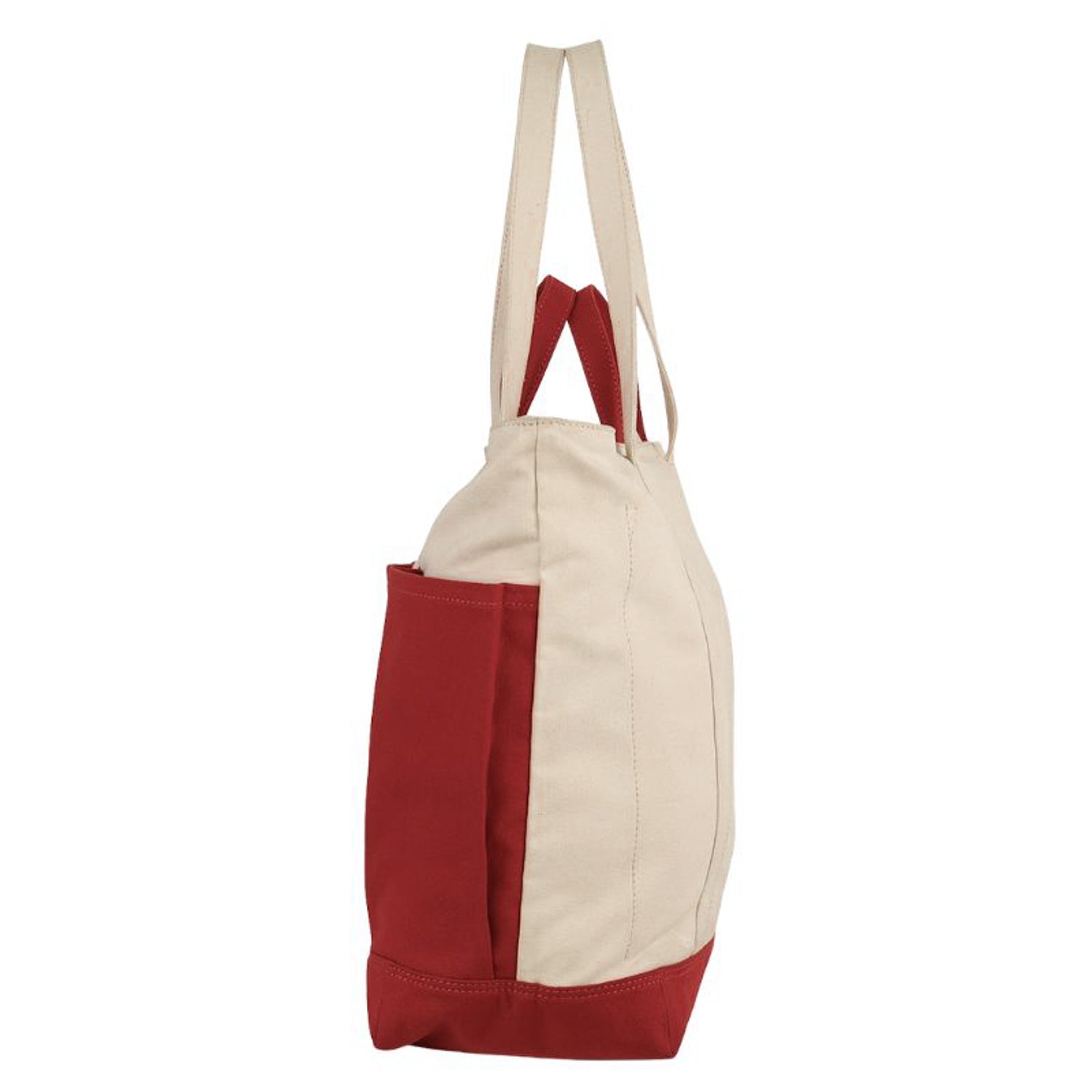The Verde Panel Tote: Red