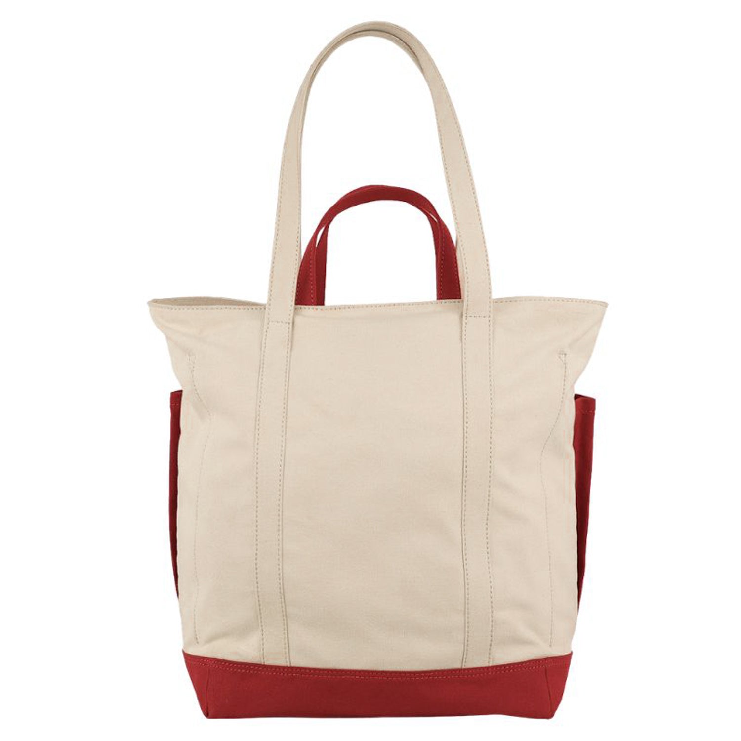 The Verde Panel Tote: Red
