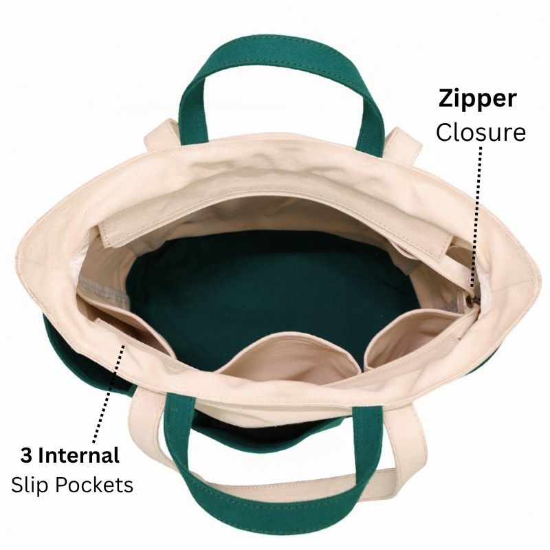 The Verde Panel Tote: Teal