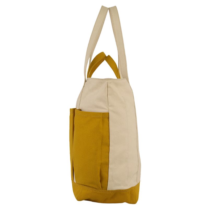 The Verde Panel Tote: Mustard